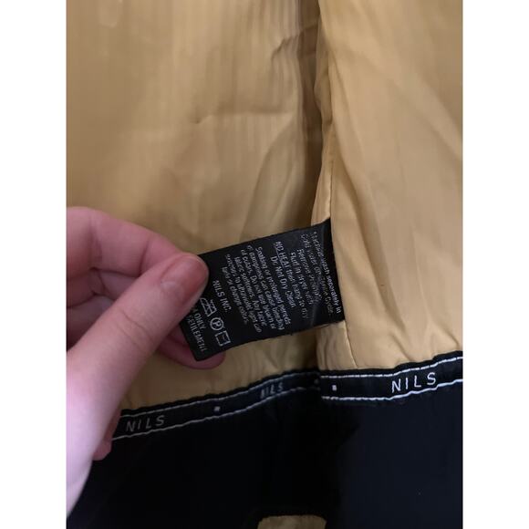 NILS Ski Womens Full Zip Hooded Insulated Coat Jacket Winter Size 12 Gold - Picture 15 of 16